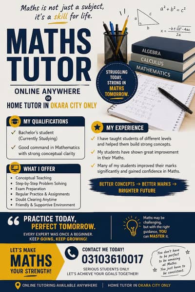 Online & Home Tuition Available