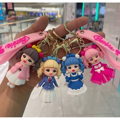 Cute Cartoon Silicone Keychain | Premium Soft Rubber Key Ring | Bag Ch