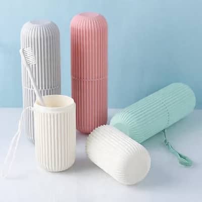 3 Pcs Wall-Mounted Toothbrush Holder Set | Bathroom Organizer | Space