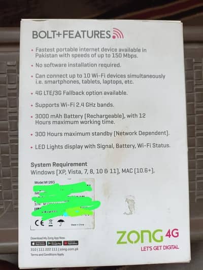 Zong 4G LET'S GET DIGITAL Device Mbb