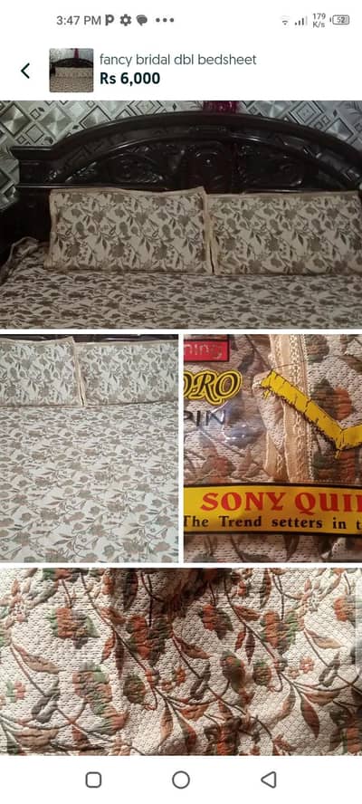 bridal fancy bedsheet
