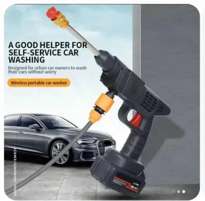 High pressure portable wireless car washer get foam gun big bazerry