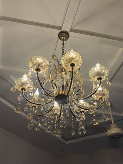 Golden chandelier