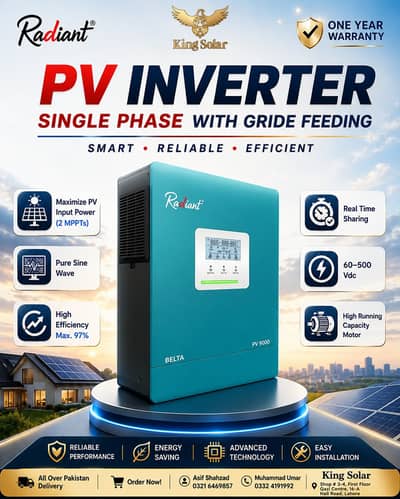 Radiant Belta PV9000 6kW | PV14000 10kW Batteryless Solar Inverter