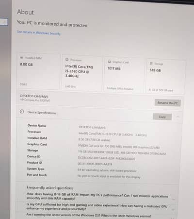 Cpu for urgent sale