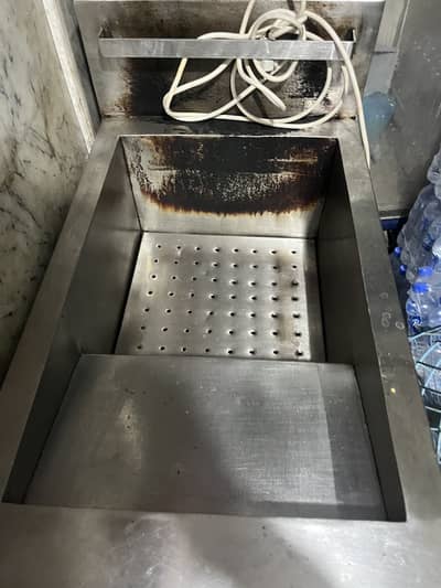 24ltr gas double basket fryer