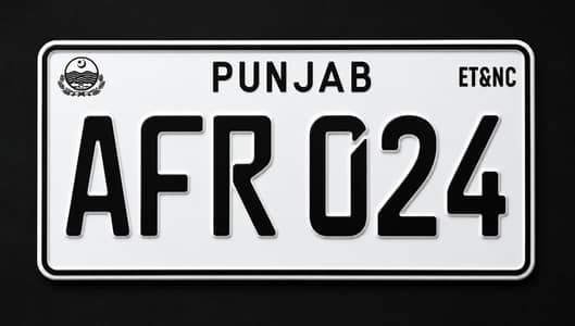 original embossed number plate