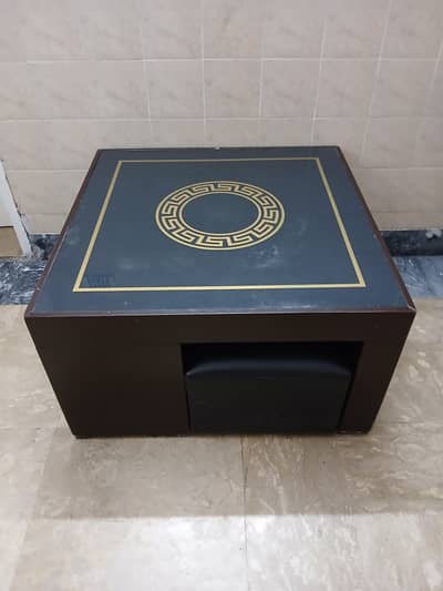 table with 4 stools