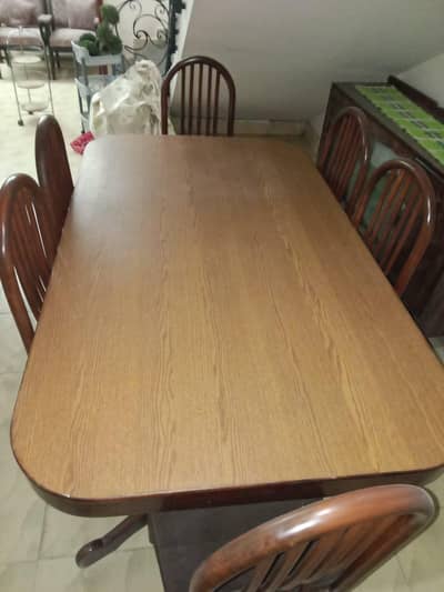 dining table with 6 chairs for sale
