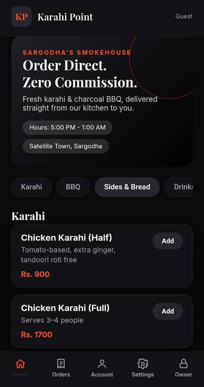 Premium Restaurant Ordering & Management System