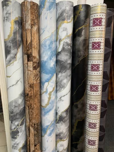 Flooring Premium Vinyl Sheet- Wooden & Marble Designs in Karachi
