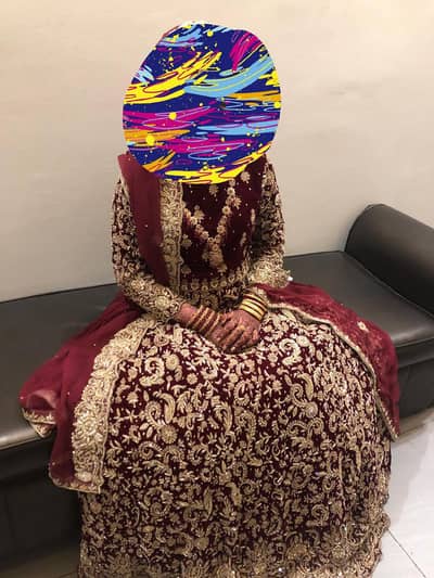 very intact bridal dress