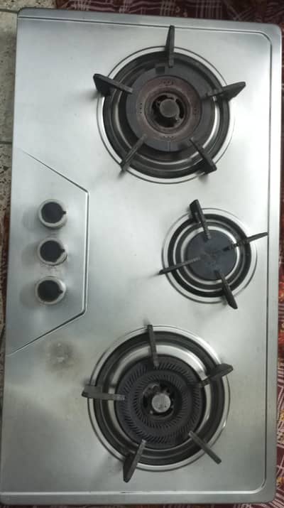 3 Burner Stainless Steel Gas Stove