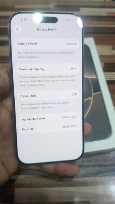 Iphone 16 Pro 128gb Box JV 97 Battery Desert Titanium 10/10 no exchang