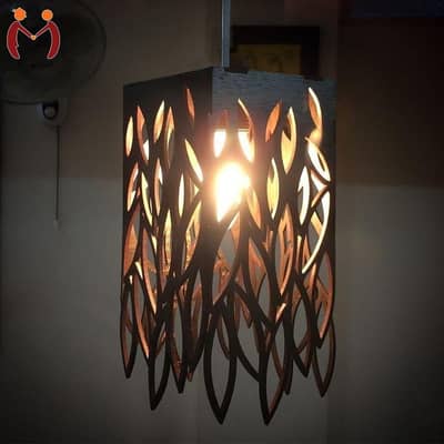 Premium Rechargeable Leaf Pendant Lamp - Modern MDF Ceiling Light