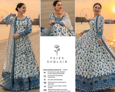 faiza saqlain brand lawn collection 2026 premium quality