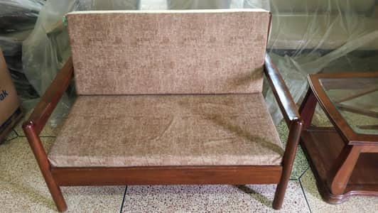2 seater sofa with table