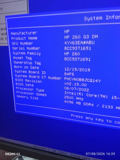 corei5 7 ram 4gb 138nvme