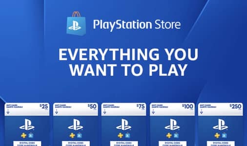 PlayStation all gift cards available