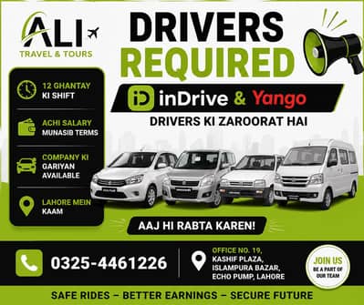 Need Driver For Indrive and Yango