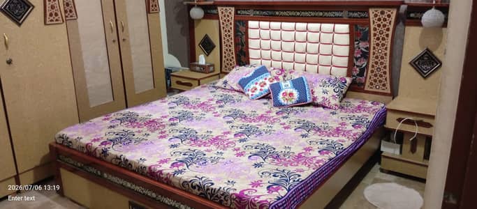 Complete bedroom furniture set.
