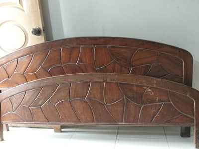 wooden bed