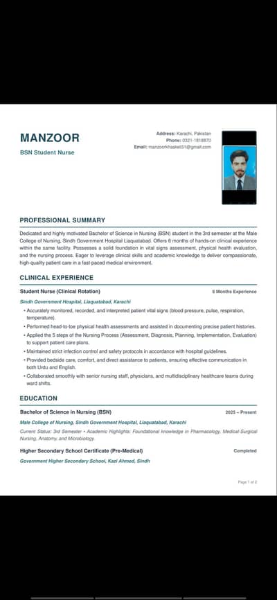job wanted Hospital