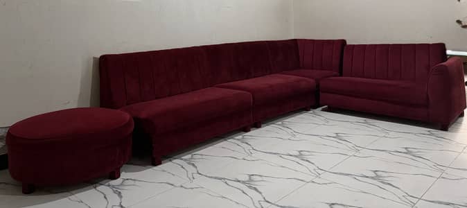 L-shaped sofa