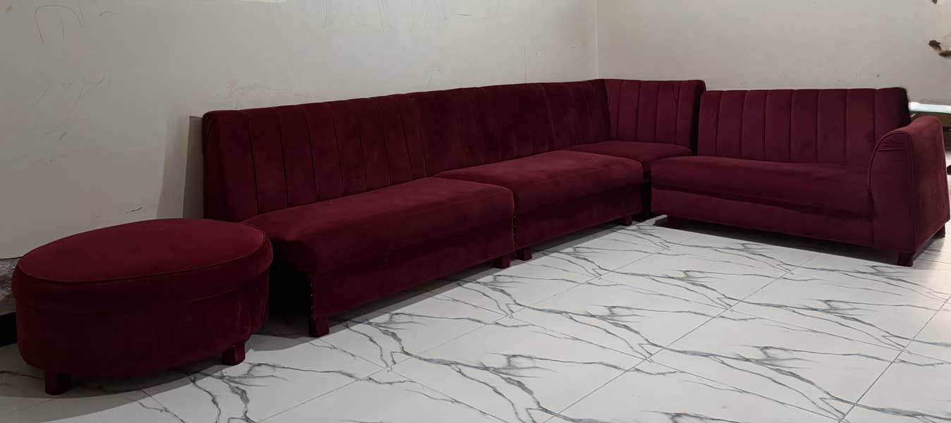 L-shaped sofa 0
