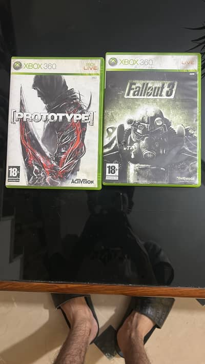 Xbox 360 Two Games CD Fallout 3 And Prototype