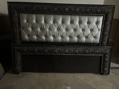 Wooden bed and Mattress