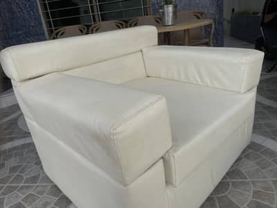 Premium leather sofa Modern 3+3+1 Sofa Set – Good Condition | Quetta
