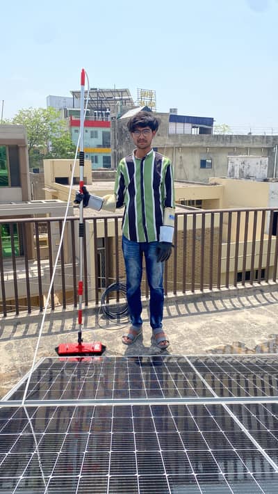 Works required for cleaning solar panels