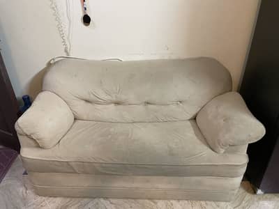 Cream Colour 2 Seater Sofa