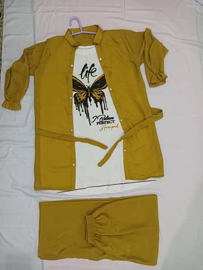 Premium 3 piece westren dress, trouser shirt and matching set