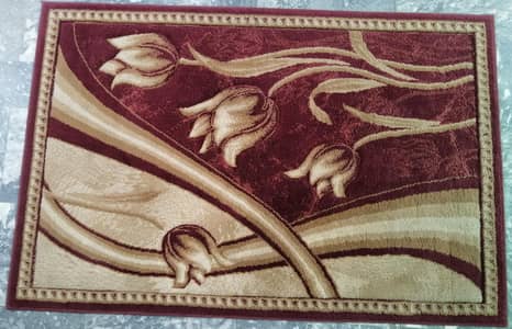 Turkish Elegance Floor Rug, Size 5/3, Colour : Maroon & Baige.