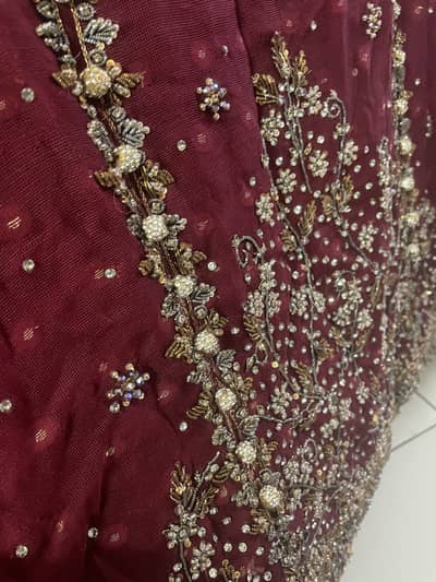 Red / maroon bridal dress small