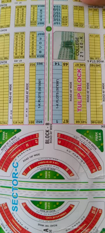 Bahria town tulip block kanal plot for sale