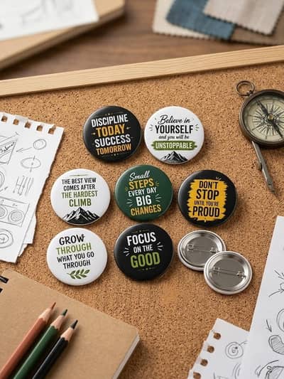  Custom Printed Badges 