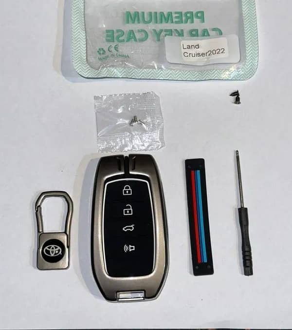 CAR tOYOTA LAND CRUISER 2022 METAL KEY COVER DUST PROOF SHOCK PROOF
