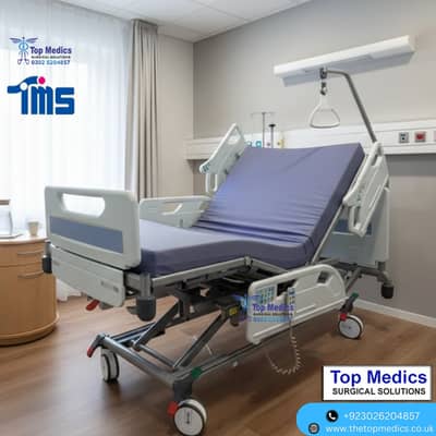 ICU Electric Bed Hospital Bed Patient Bed Patient Moniter Oxygen Mahin