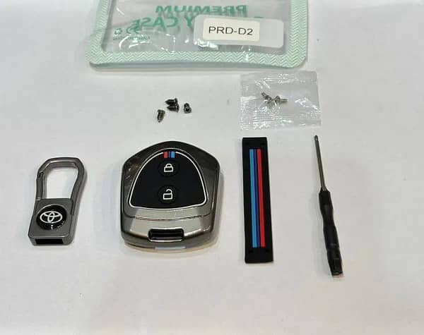 car daihatsu mira metal key cover with screwdriver dust proof rust proof looking elegant shock proof