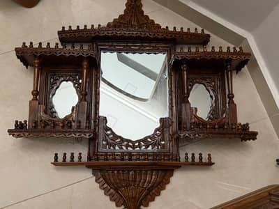 wooden mirror