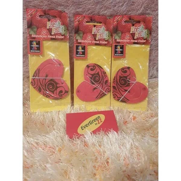 PACK OF 3 DRY 3D AIR FRESHENER PERFUME CARD HANGING FOR CAR AND HOME