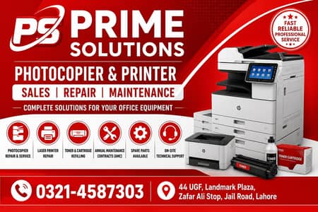 High Quality Rental Photocopier & Printer Machines Available