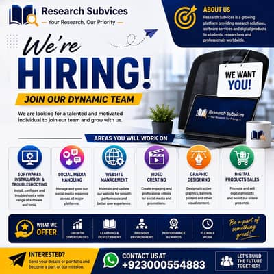 we are looking a talented and motivated individual