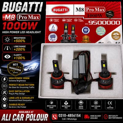 Upgrade Your Car with Bugatti M8 Pro Max 1000W LED Headlight Bulbs