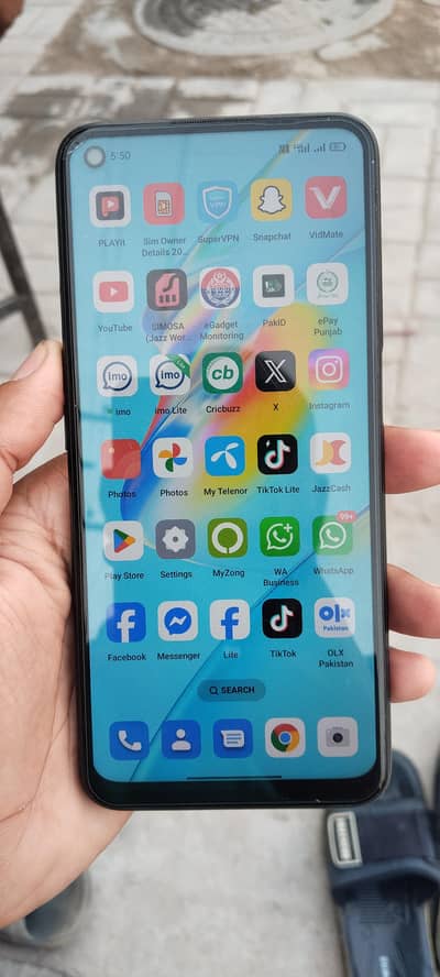 OPPO A54 with box charg totl orignl all ok urjent sale exchng
