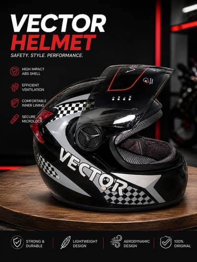 VECTOR HELMET NEW MODEL