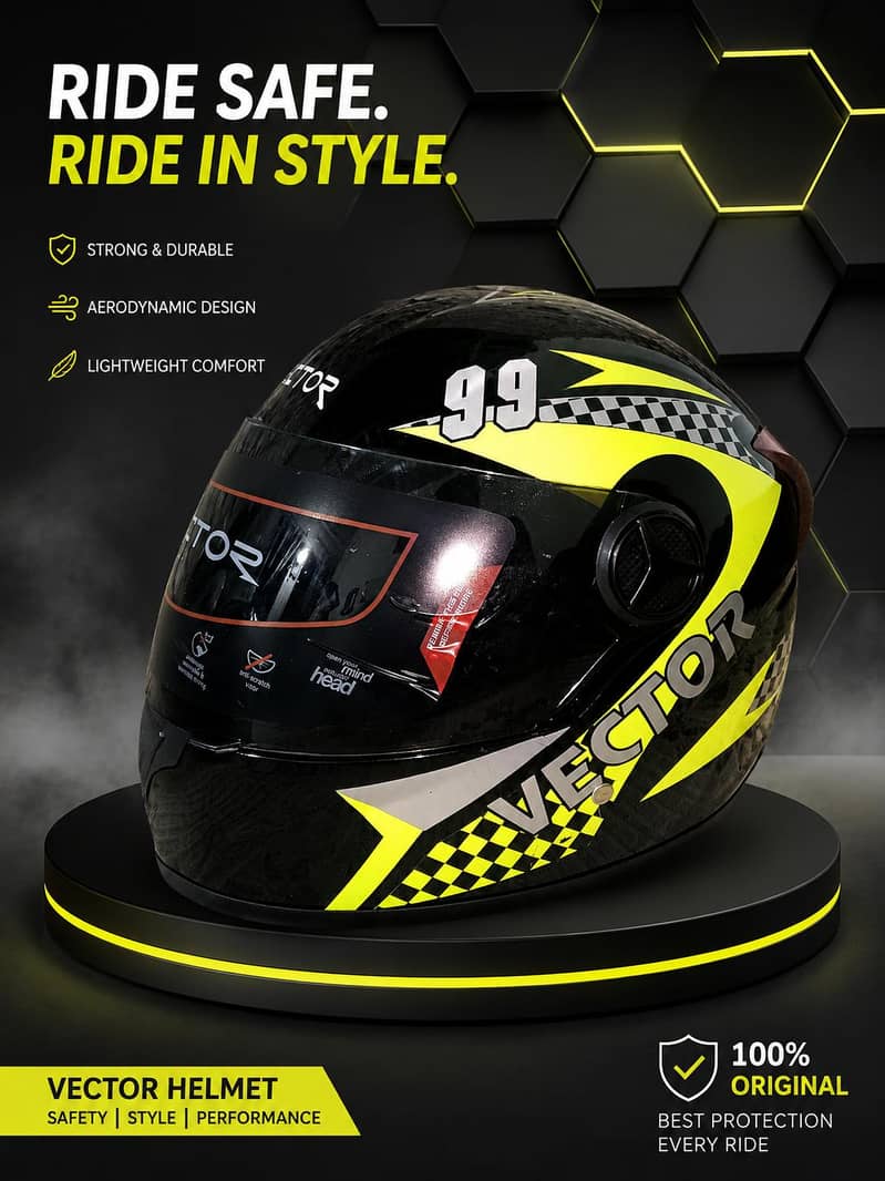 VECTOR HELMET NEW MODEL 1